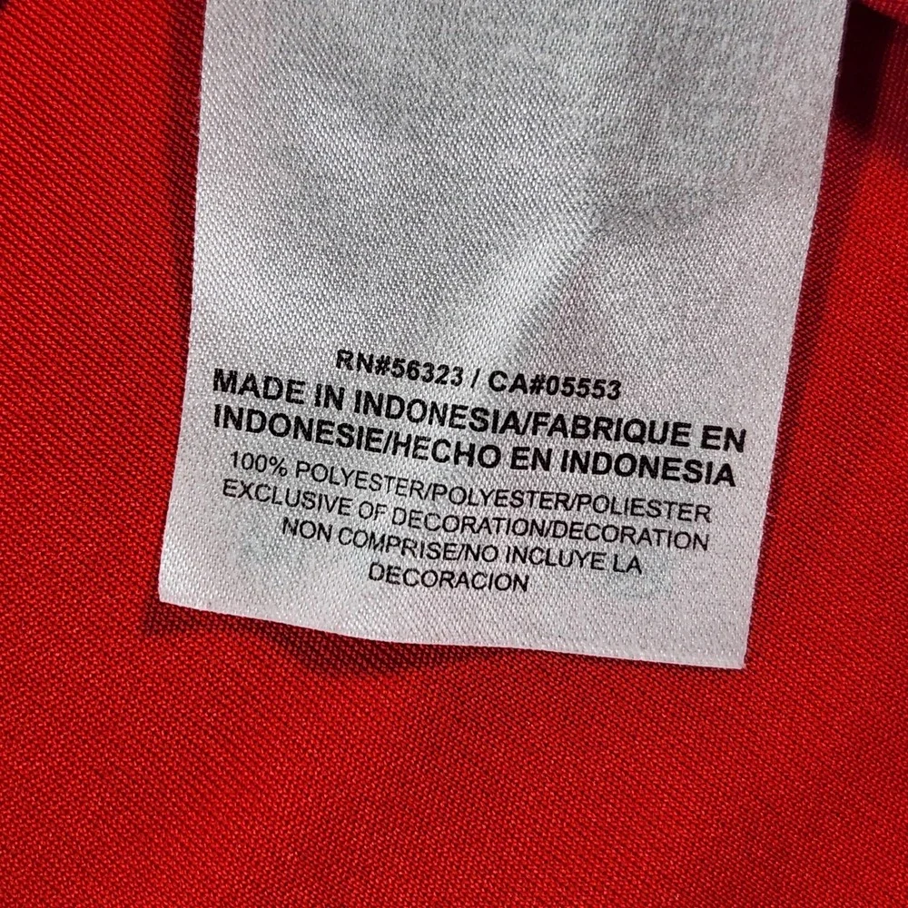 Ohio State Buckeyes Shirt Mens Medium Red NCAA Football Nike Dri‎ Fit Polo
